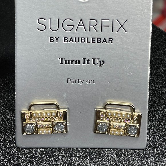 BAUBLEBAR SUGARFIX Boombox Stereo Earrings NEW - Picture 2 of 7